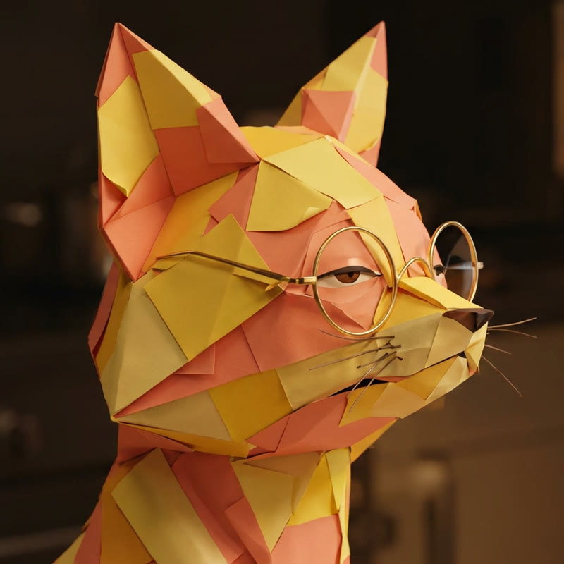 Marketing Fox, an origami fox